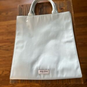 Miu Miu Elegant Gray Tote